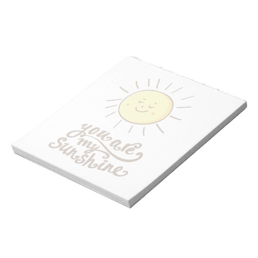 Bloc-note Vous Êtes Mon Soleil (Tourné)