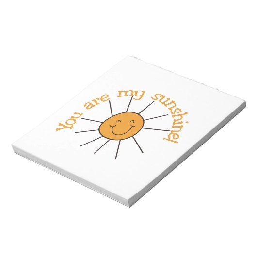 Bloc-note Vous Êtes Mon Soleil (Tourné)