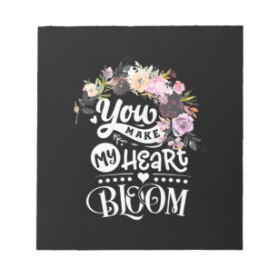 Bloc-note Vous Faites Fleurir Mon Coeur