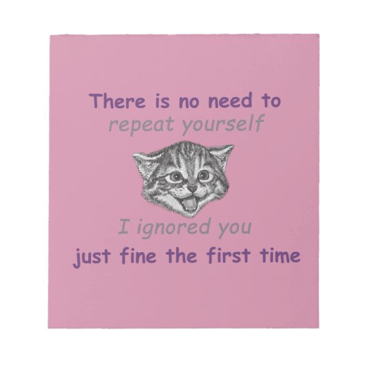 Bloc-note Vous Ignorer (Devant)