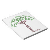 Bloc-note Vous N'Êtes Pas Un Arbre ! - Jim Rohn (Incliné)