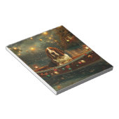 Bloc-note Voyage de fête de Noël de Basset Hound (Incliné)