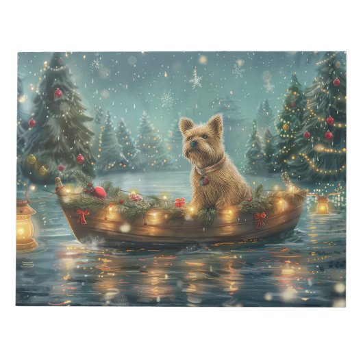 Bloc-note Voyage de fête de Noël du Cairn Terrier (Devant)