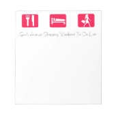 Bloc-note Voyage de fin de semaine annuel pour les filles à (Devant)