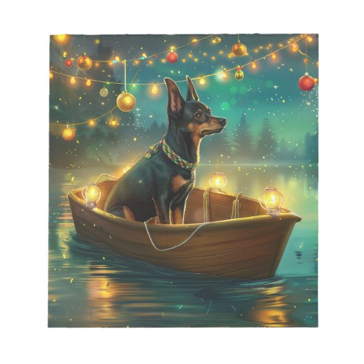 Bloc-note Voyage de Noël de Kelpie australien (Devant)