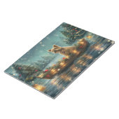 Bloc-note Voyage festif de Noël de Cairn Terrier (Incliné)