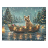 Bloc-note Voyage festif de Noël de Cairn Terrier (Devant)