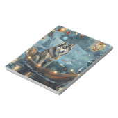 Bloc-note Voyage festif de Noël du Malamute d'Alaska (Tourné)