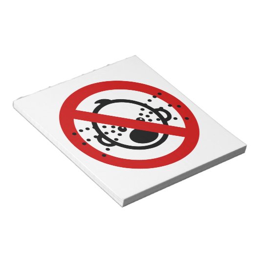 Bloc-note VOYAGE NO Cry Baby ⚠ Aéroport thaïlandais ⚠ (Incliné)