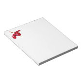 Bloc-note Vue latérale de l'Hibiscus rouge (Incliné)