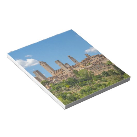 Bloc-note Vue panoramique de San Gimignano Toscane Italie (Incliné)