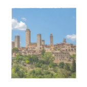 Bloc-note Vue panoramique de San Gimignano Toscane Italie (Devant)