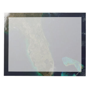 Bloc-note Vue Satellite Sur La Floride.