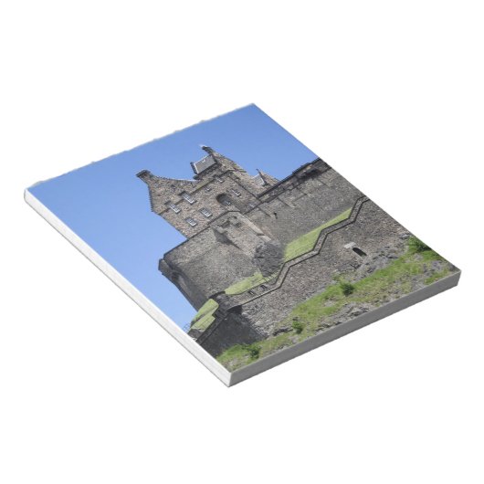 Bloc-note Vue sur le château d'Édimbourg, Edimbourg, Ecosse, (Incliné)