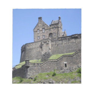 Bloc-note Vue sur le château d'Édimbourg, Edimbourg, Ecosse,