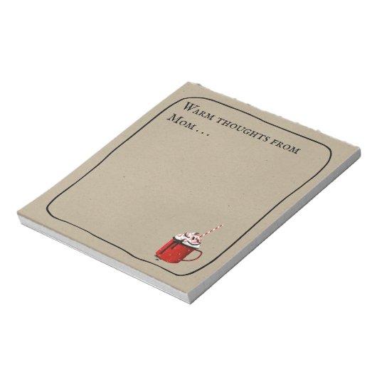 Bloc-note Warm Fancy Hot Chocolate Thoughts (Tourné)