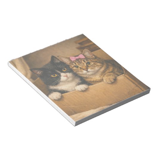 Bloc-note Warm Moments Cats in a Box Notepad (Incliné)