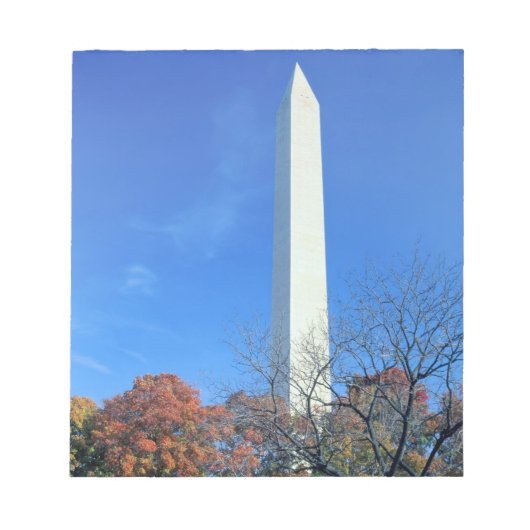 Bloc-note WASHINGTON, D.C. États-Unis. Le monument Washingto (Devant)