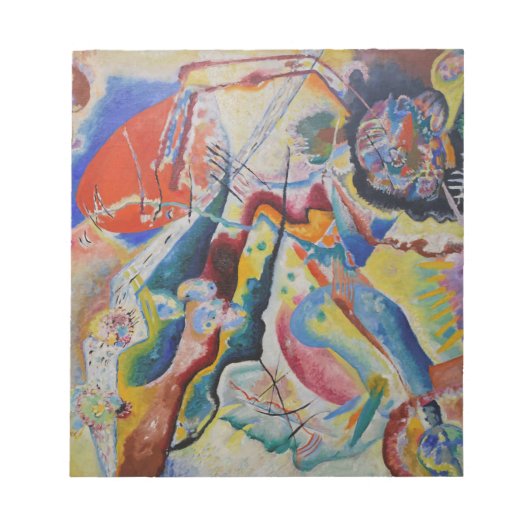 Bloc-note Wassily Kandinsky Rouge tache classique Art Abstra (Devant)