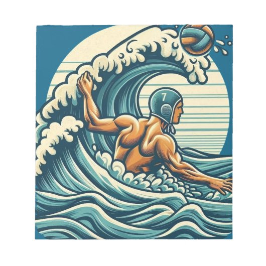 Bloc-note Water-polo Player Notepad (Devant)
