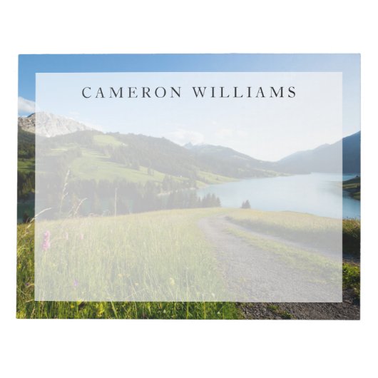 Bloc-note Water | Swiss Alps Footpath (Devant)