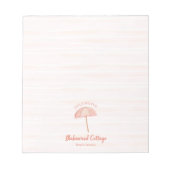 Bloc-note Watercolor Beach Umbrella Tropical (Devant)