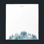 Bloc-note Watercolor Blue Winter Forest<br><div class="desc">Un bloc-notes d'inspiration hivernale au pays des merveilles avec des illustrations d'aquarelle de la forêt bleue. Ce bloc-notes de forêt aquarelle sera parfait comme cadeau personnalisé.</div>