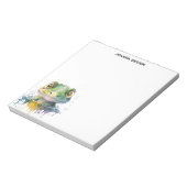 Bloc-note Watercolor Crocodile Sophisticated Notepad (Tourné)