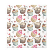 Bloc-note Watercolor cupcakes (Devant)
