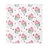 Bloc-note Watercolor cupcakes (Devant)
