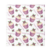 Bloc-note Watercolor cupcakes (Devant)