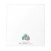 Bloc-note Watercolor Earth Books Apple | Monogram Enseignant (Devant)