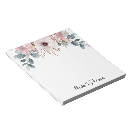 Bloc-note Watercolor Eucalyptus (Incliné)