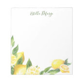 Bloc-note Watercolor Lemon (Devant)