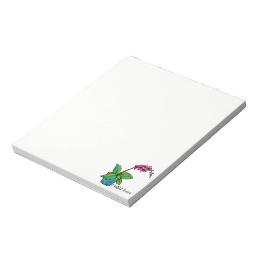 Bloc-note Watercolor Orchid Plant (Tourné)