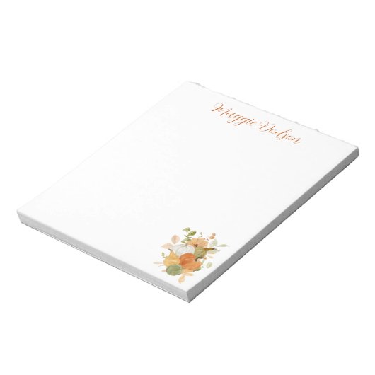Bloc-note Watercolor Pumpkin Notepad (Tourné)