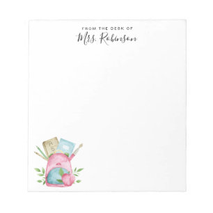 Bloc-note Watercolor School Sac Livre Apple Pencil Enseignan