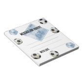 Bloc-note Watercolor Soccer Birthday time capsule message (Incliné)