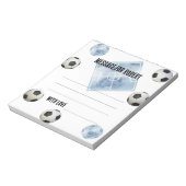 Bloc-note Watercolor Soccer Birthday time capsule message (Tourné)