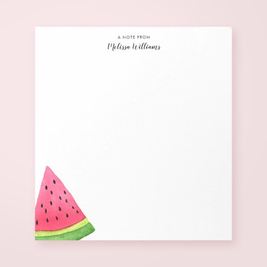 Bloc-note Watercolor Watermelon personnalisée