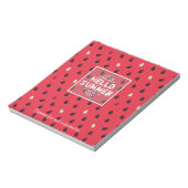 Bloc-note Watermelon Pattern | Personalized (Tourné)