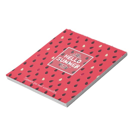 Bloc-note Watermelon Pattern | Personalized (Tourné)