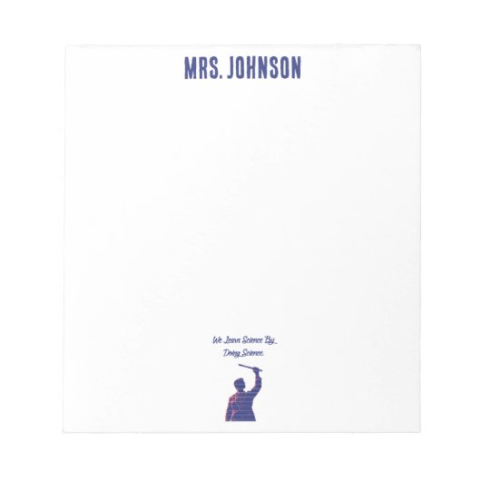 Bloc-note We Learn Science By Doing Science Educator Quote (Devant)