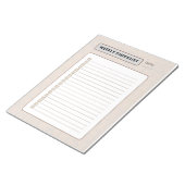 Bloc-note Weekly Checklist Planner (Incliné)