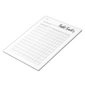 Bloc-note Weekly habit tracker notepad (Incliné)