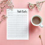 Bloc-note Weekly habit tracker notepad<br><div class="desc">Organise your day with this weekly habit tracker notepad.</div>