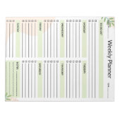 Bloc-note Weekly Planner Calendar Organizer To Do List (Devant)