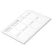 Bloc-note Weekly Planner, Notepad (Incliné)