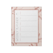 Bloc-note Weekly Planner Rose Gold (Tourné)