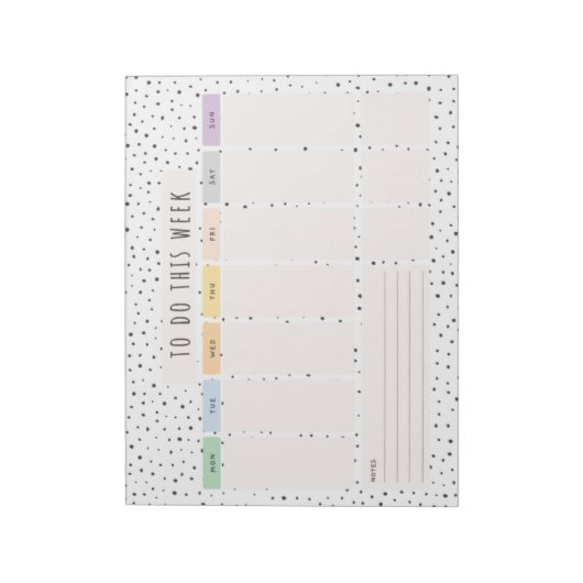 Bloc-note Weekly To Do List (Tourné)